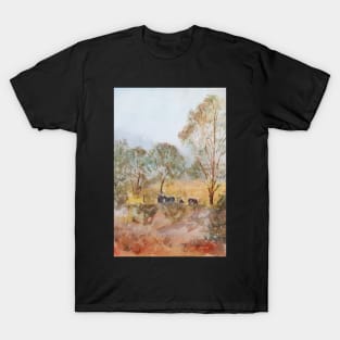 Misty Morning NSW - Water Colour T-Shirt